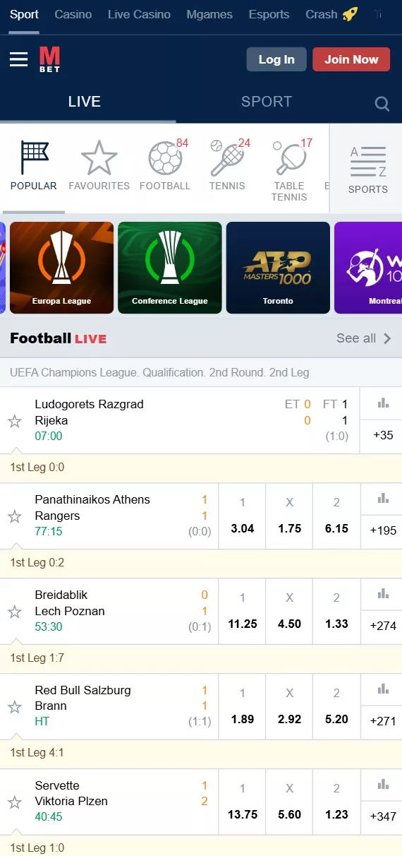 This image is the second image of the app, encrypted odds-on top online betting software